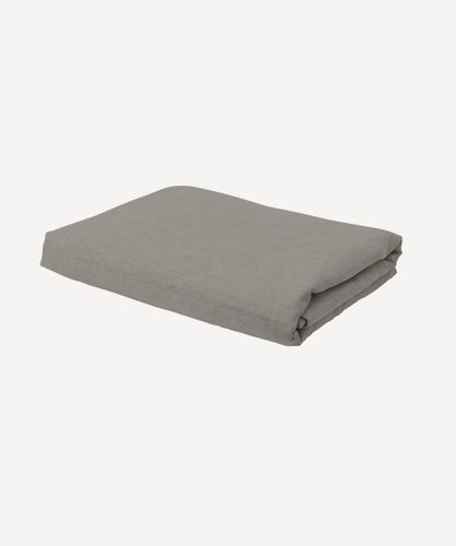 Emilie Linen Fitted Sheet Queen Fog