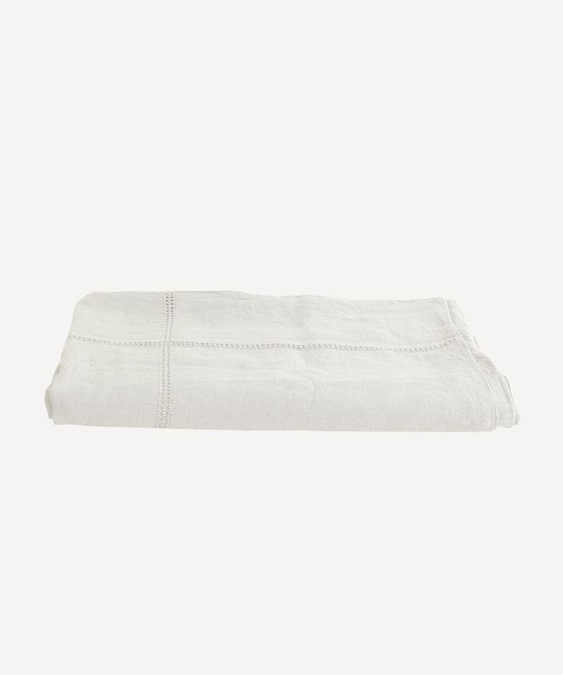 Emilie Linen Duvet Cover King Ecru
