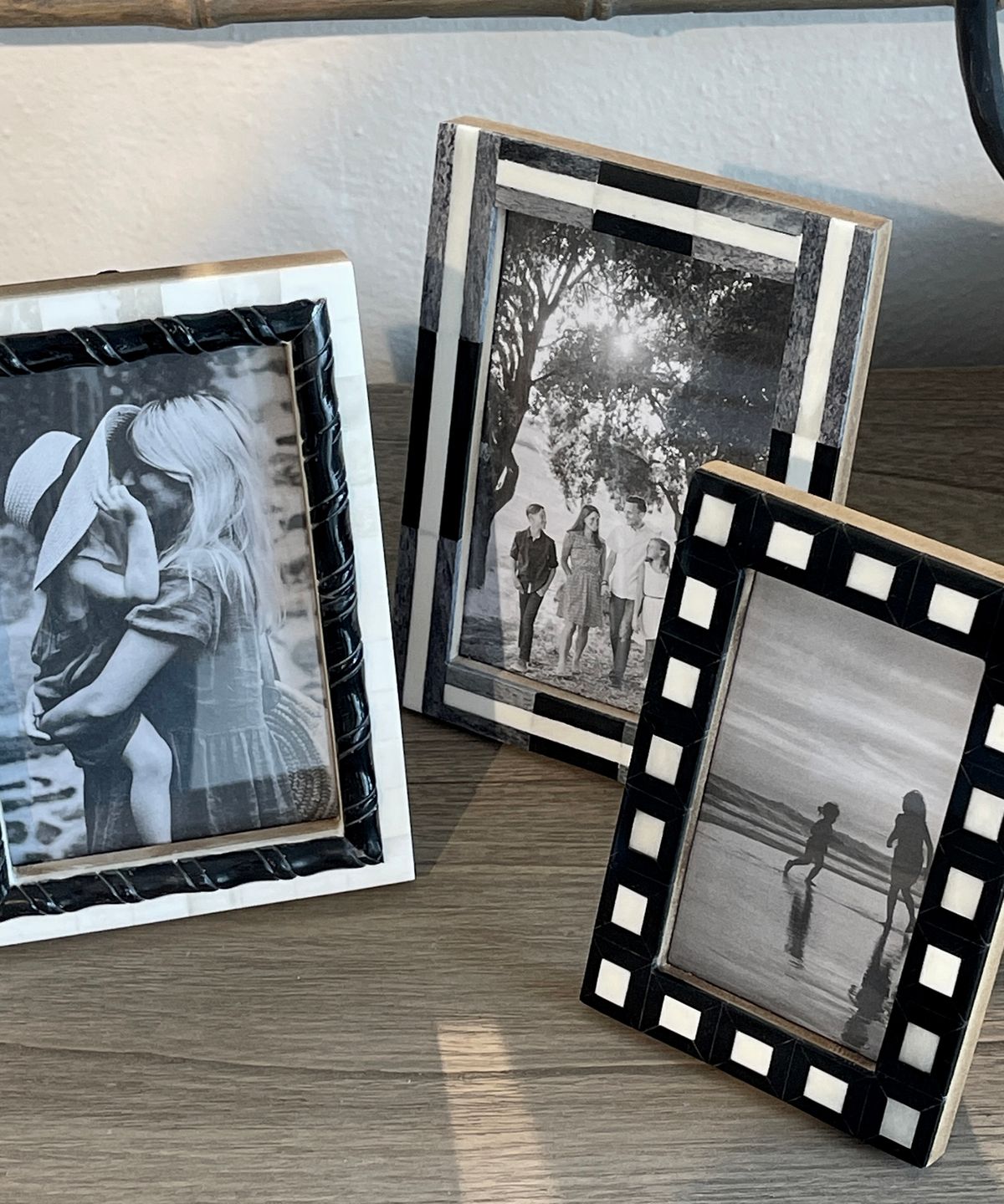Black & White Squares Photo Frame 3x5" French Country Collections
