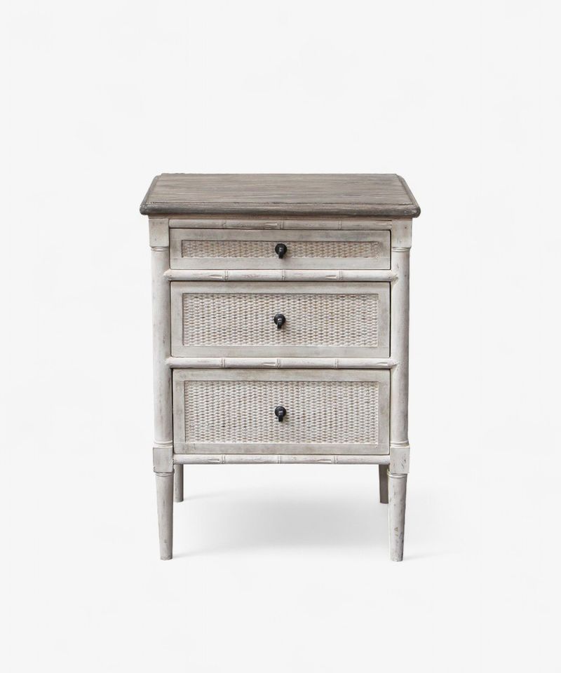 Laurette 3 Drawer Bedside Table