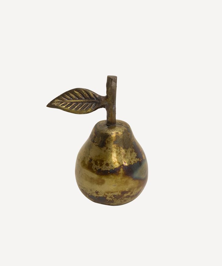 Vintage Brass Pear