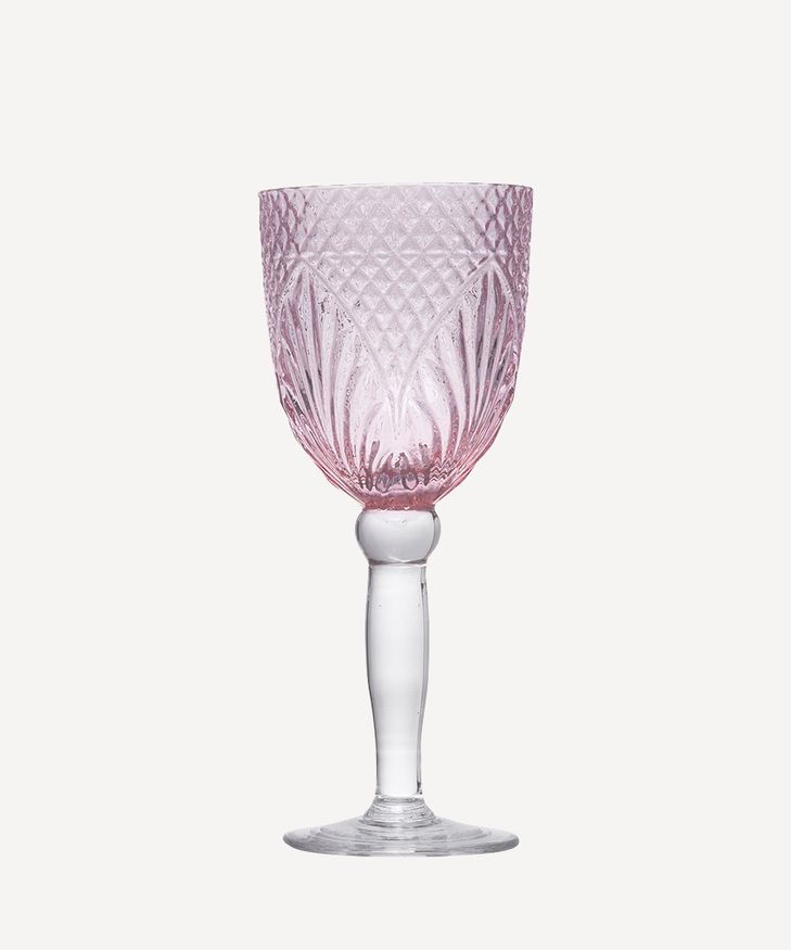 Vintage Pink Goblet