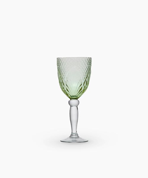 Vintage Green Goblet