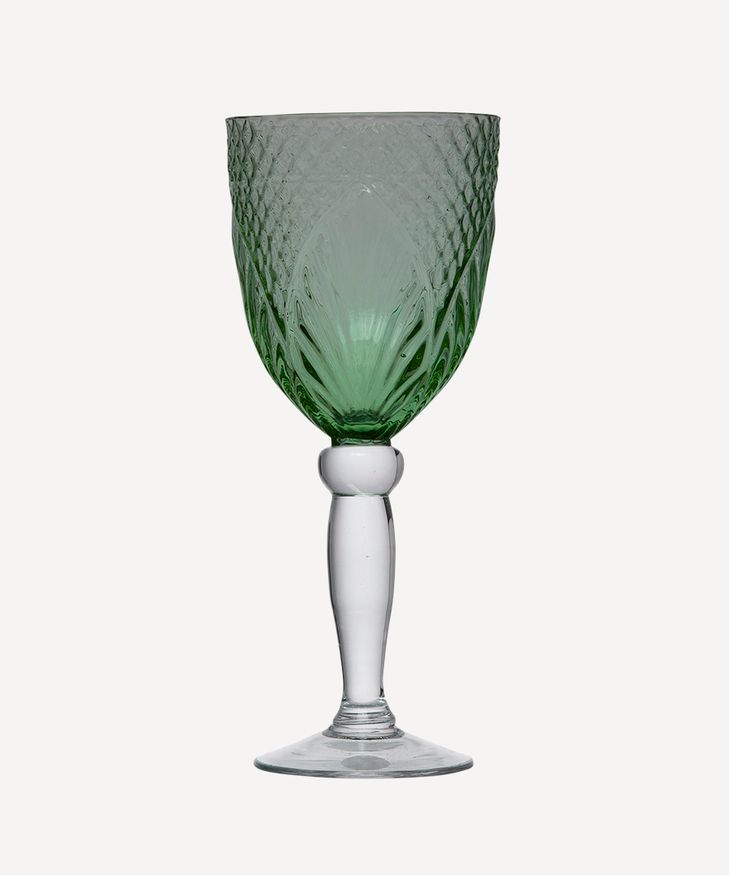 Vintage Green Goblet