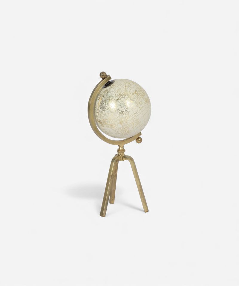 Cream Gold Globe Small