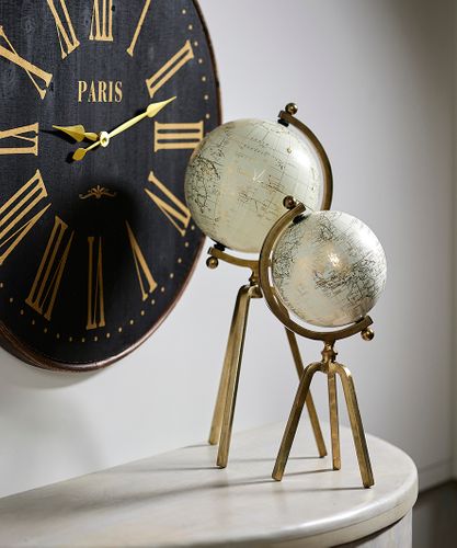 Cream Gold Globe Small