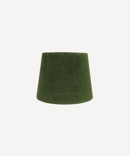 Small Tapered Drum Shade Olive Velvet