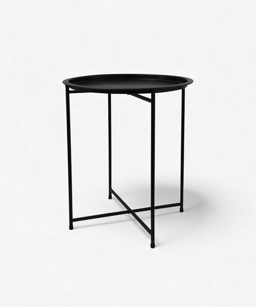 Round Tray Table on Folding Legs
