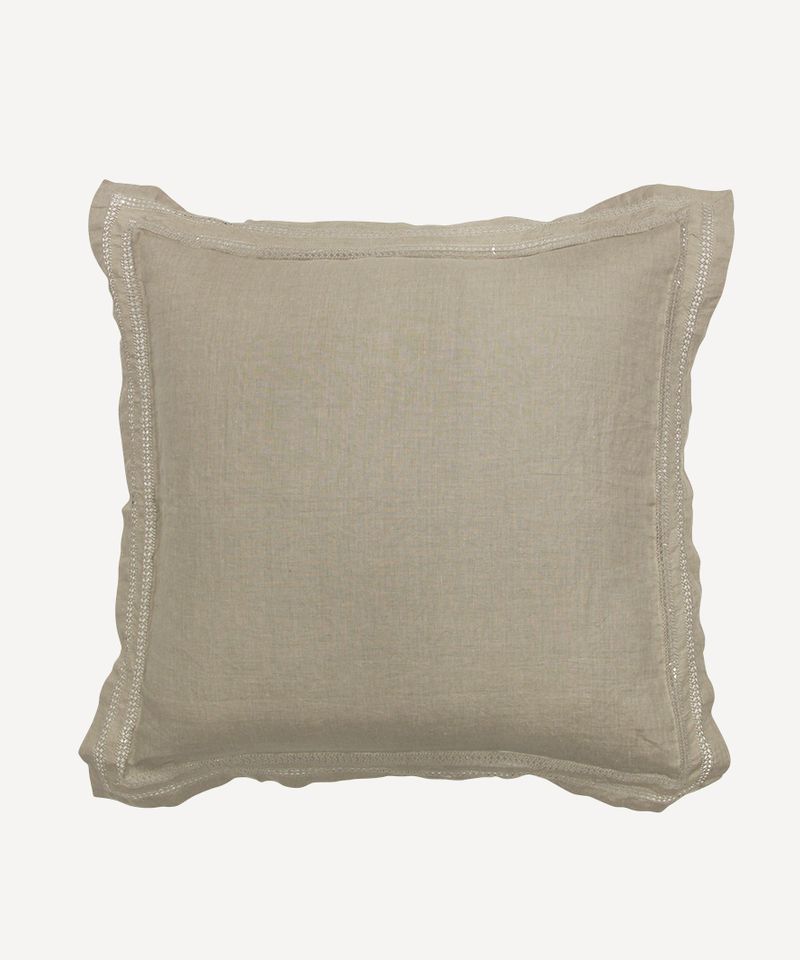 Emilie Linen Euro Pillow Cover Sand  (2PC)