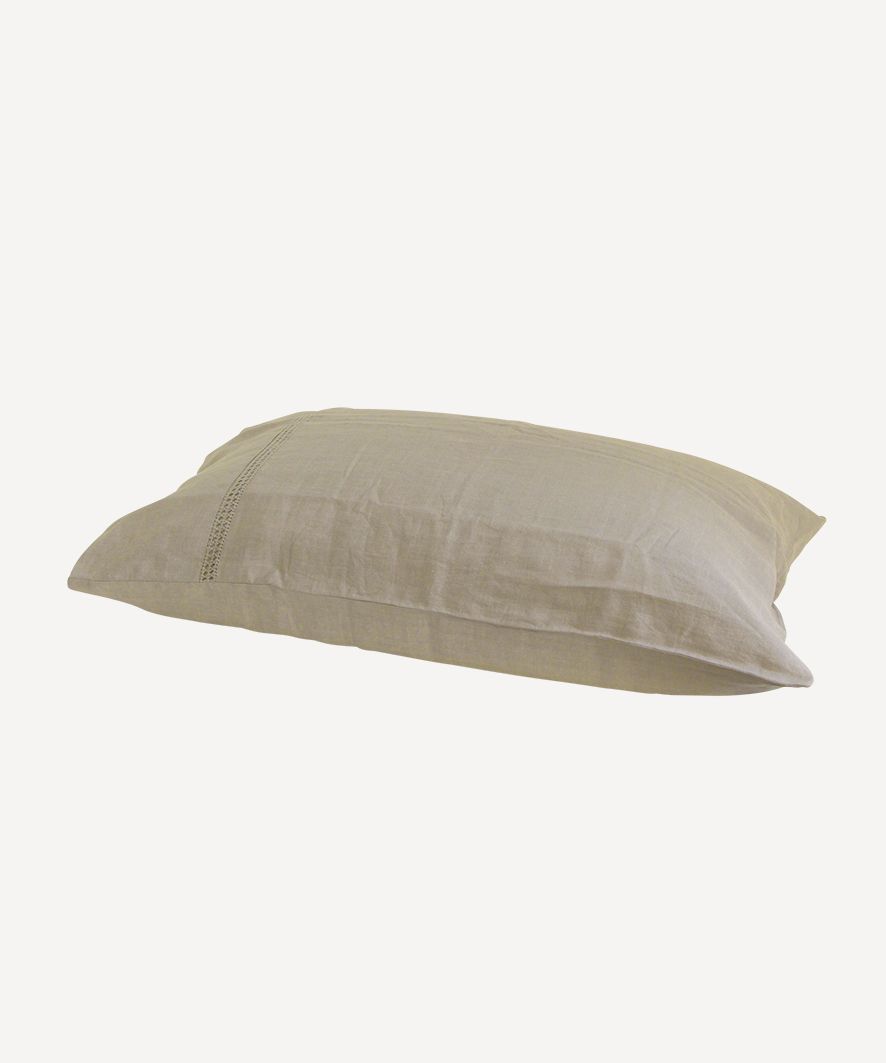 Emilie Linen Pillow Case Sand  (2PC)