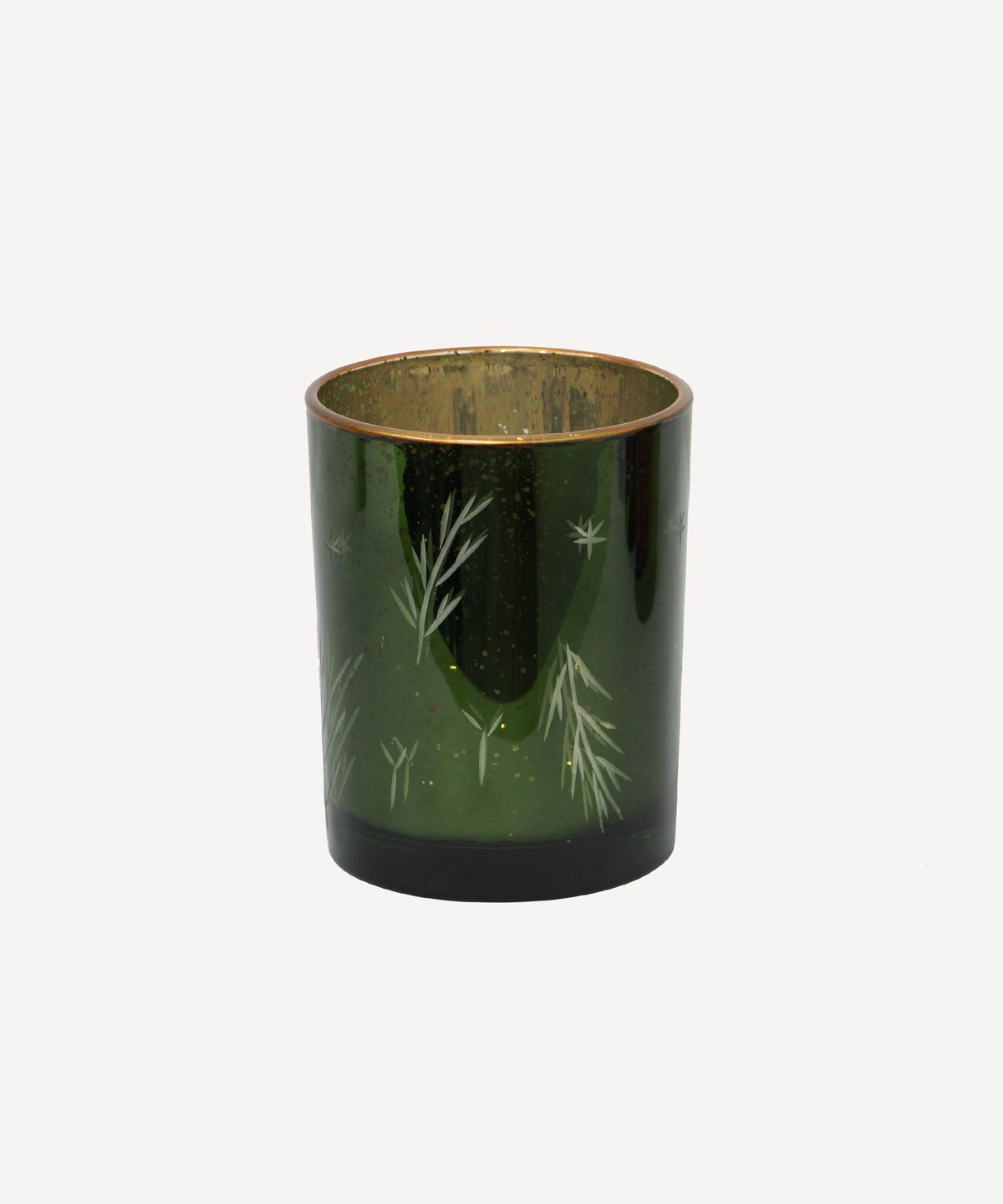 Etched Votive Green Large