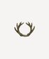 Antler Napkin Ring Gold