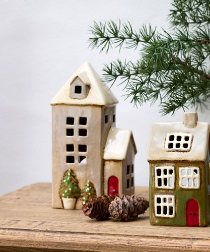 Alsace Tea Light Parish Christmas Stone