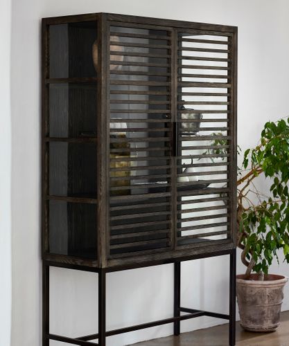 Slatted Display Cabinet