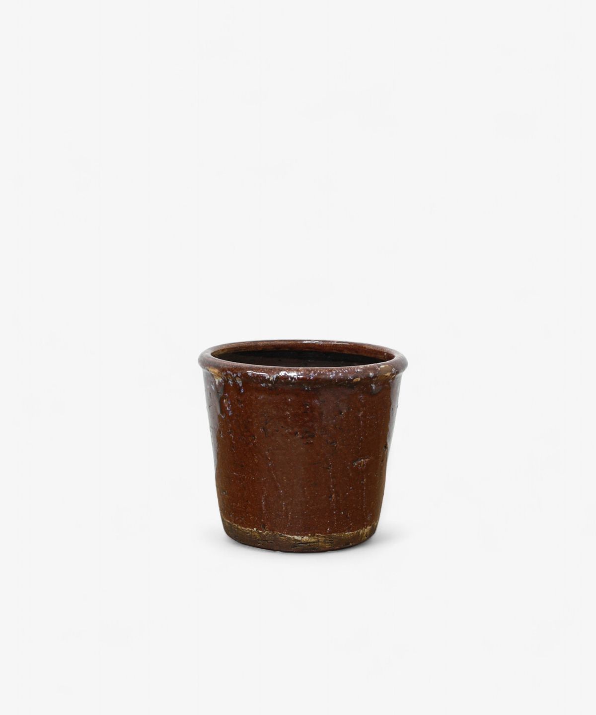 Brown Glazed Terracotta Pot