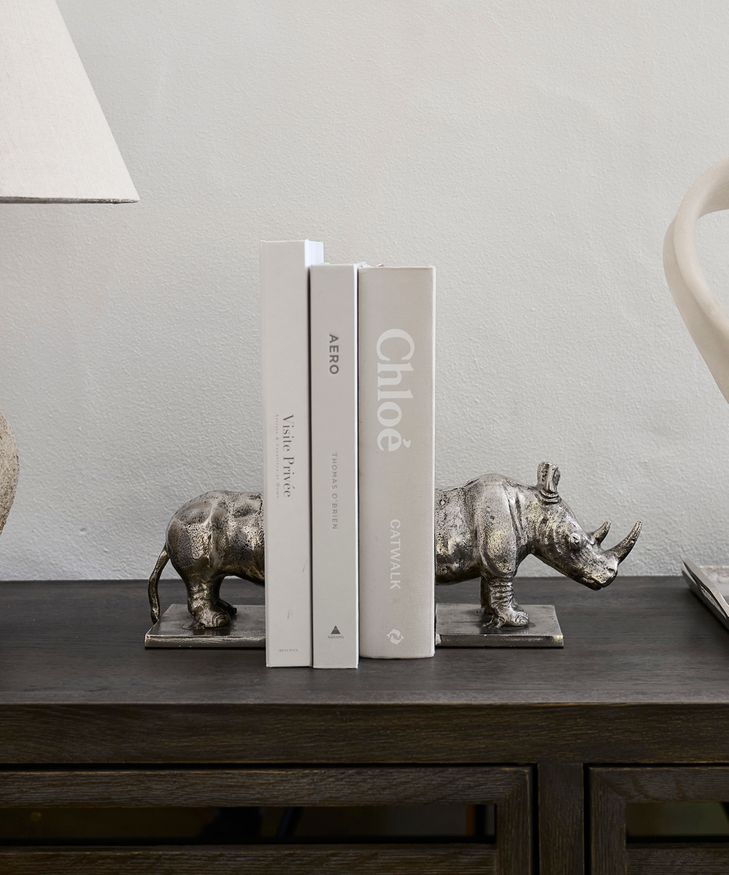 Rhino Bookends