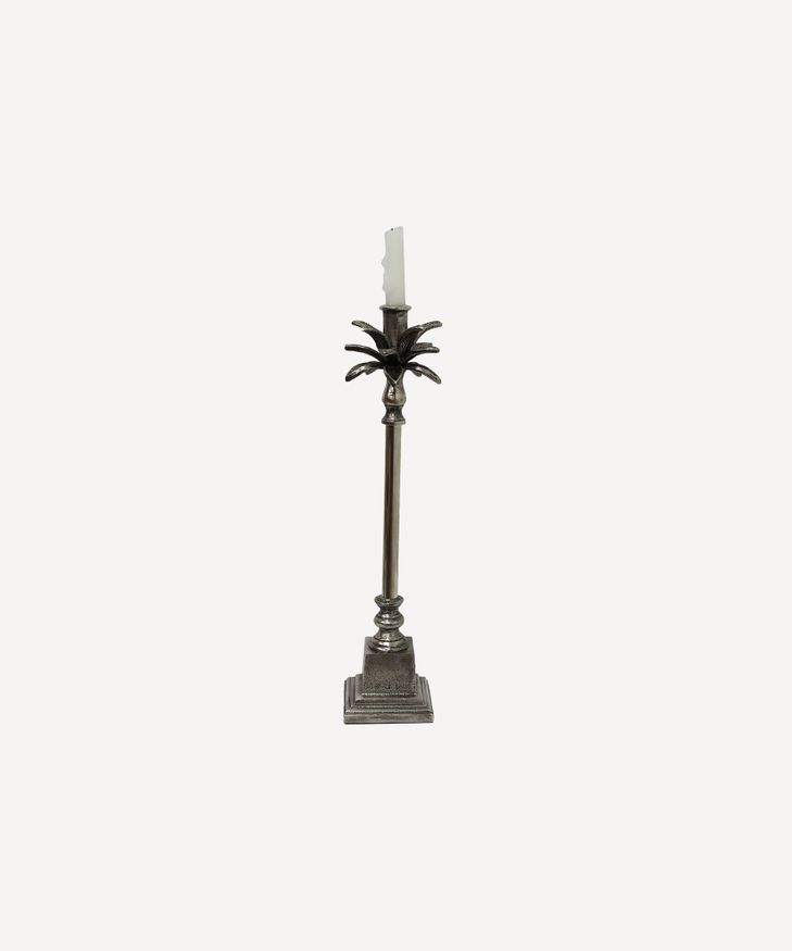 Palm Leaf Candle Holder Short