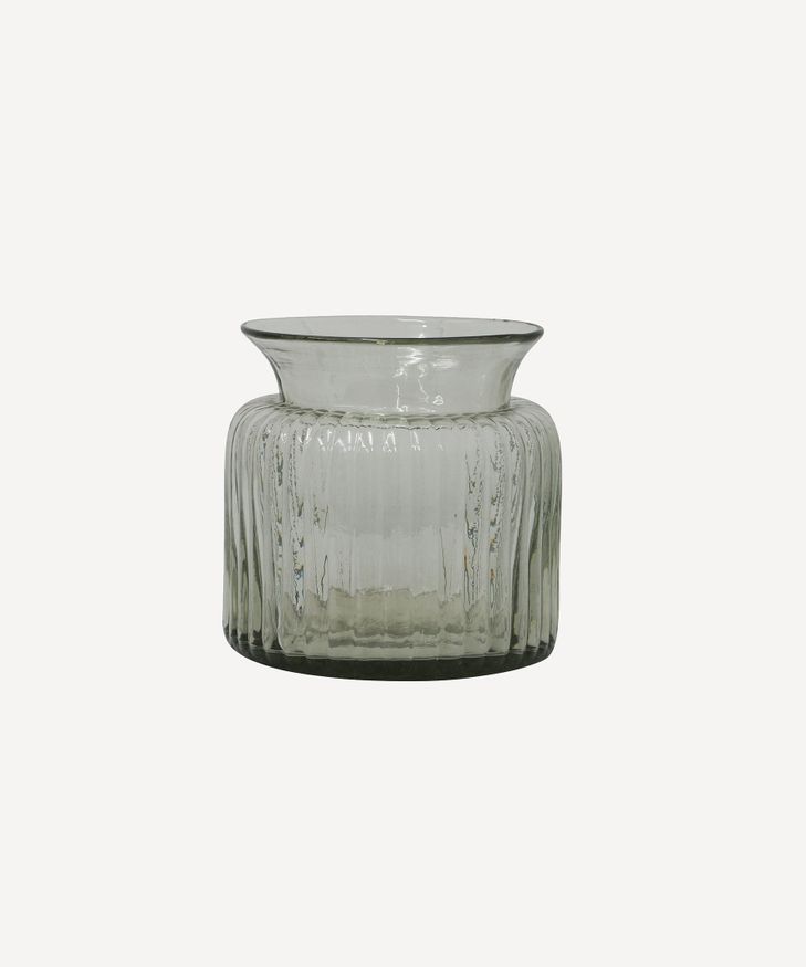 Classic Ribbed Vase Short