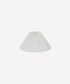 Pleated Linen Shade 26cmD White