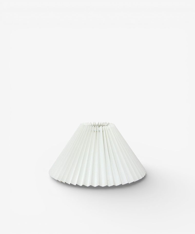 Pleated Linen Shade 26cmD White