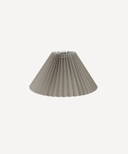 Pleated Linen Shade 35cmD Taupe