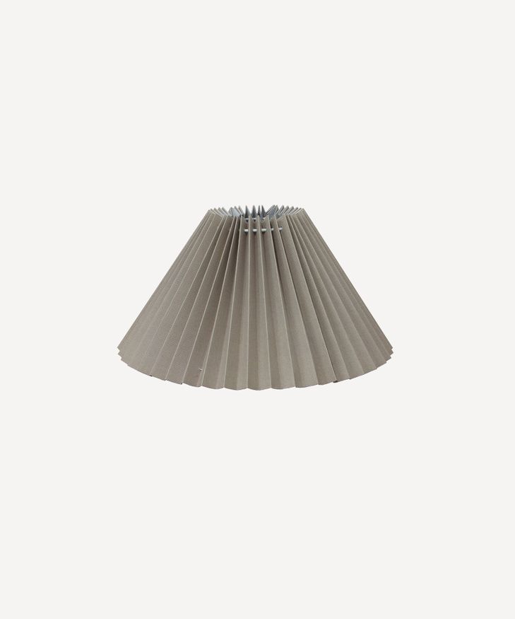 Pleated Linen Shade 35cmD Taupe