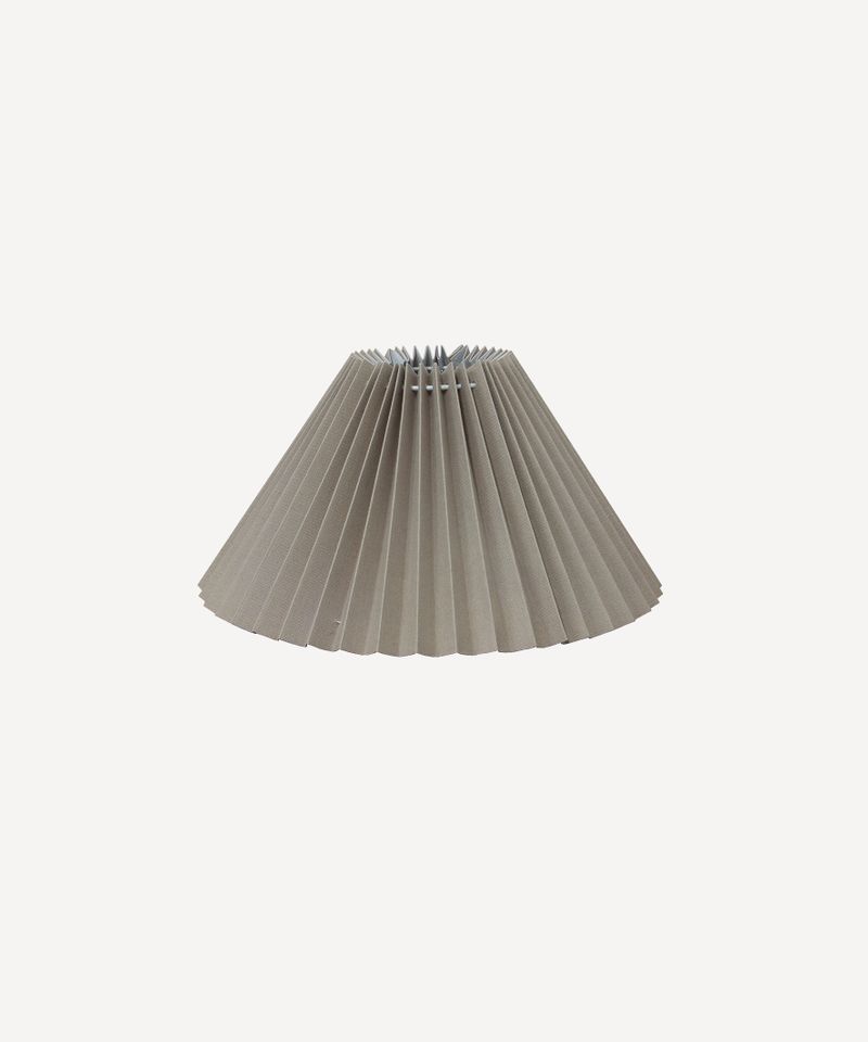 Pleated Linen Shade 35cmD Taupe