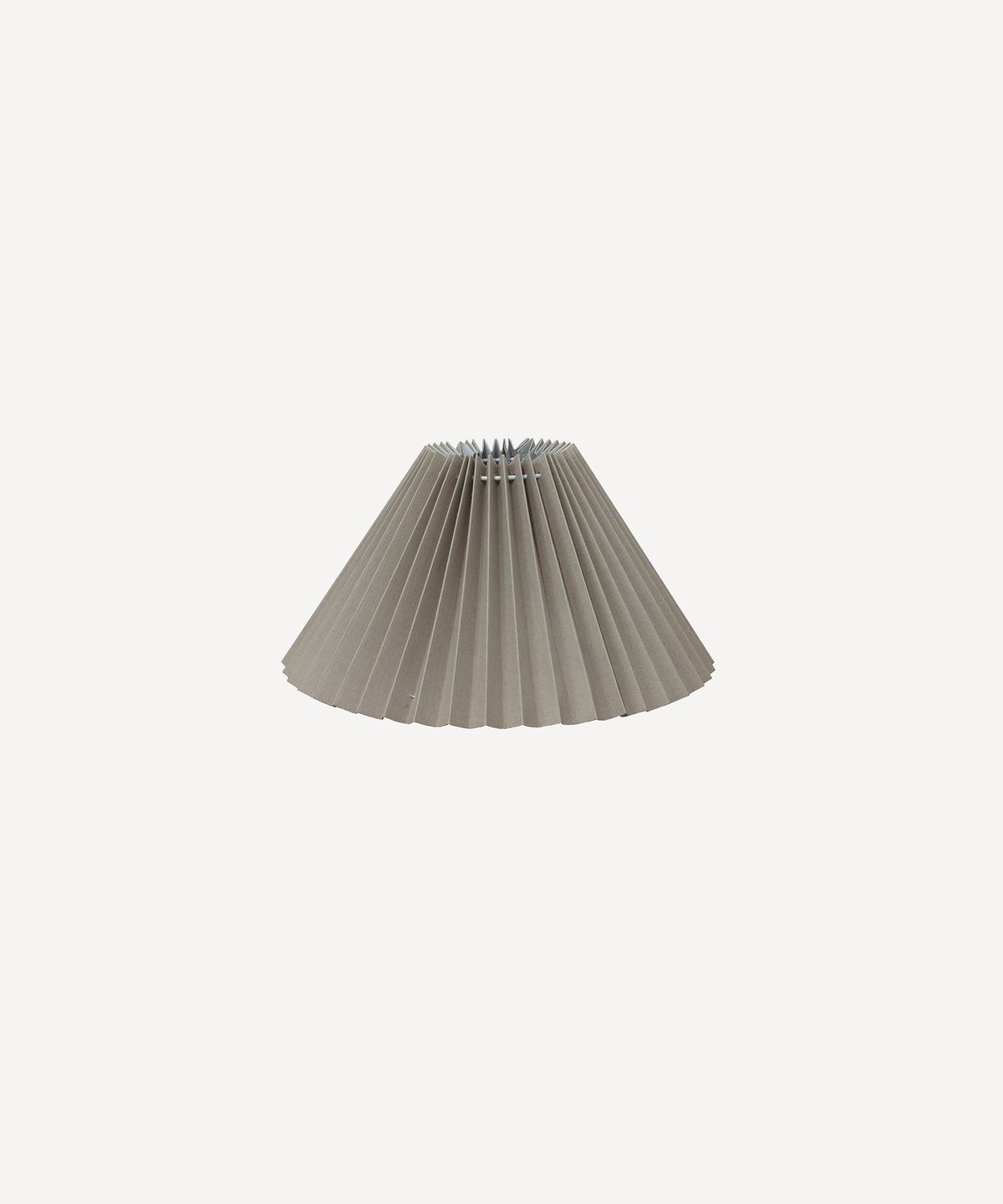 Pleated Linen Shade 26cmD Taupe