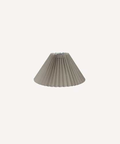 Pleated Linen Shade 26cmD Taupe