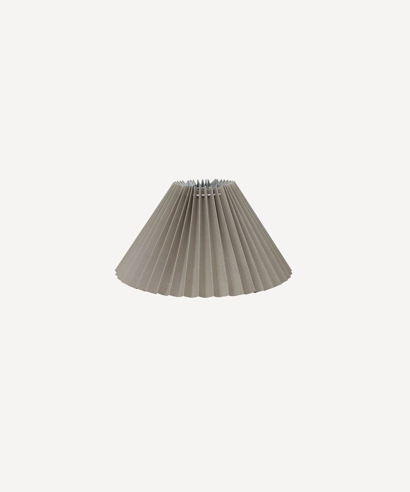 Pleated Linen Shade 26cmD Taupe