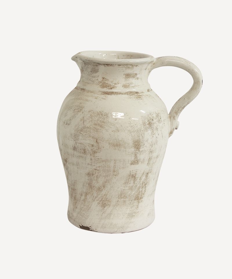 Luna Aged White Jug