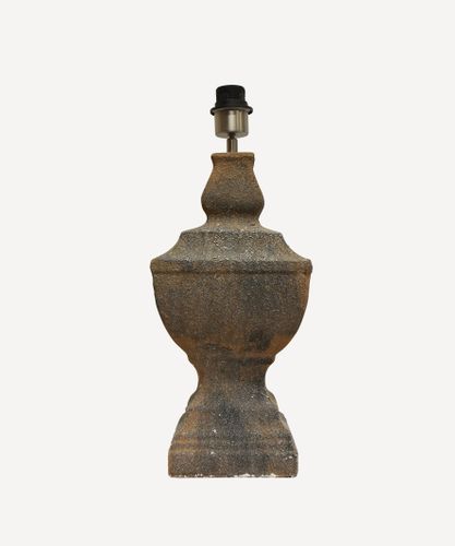 Freya Aged Concrete Vase Lamp