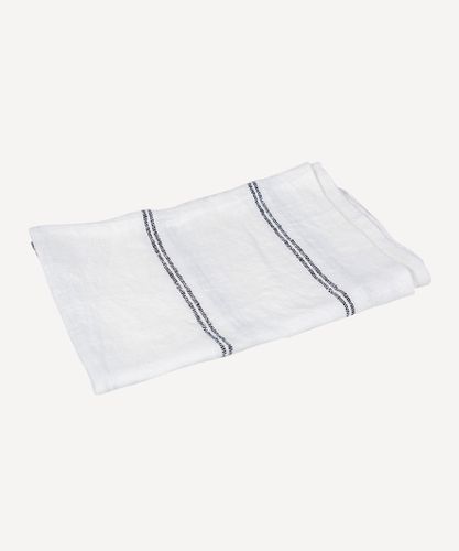 Woven Stripe Tea Towel Off-White & Black