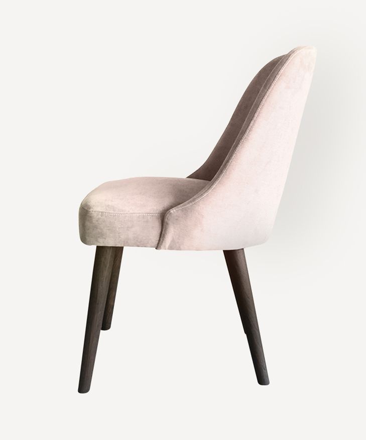 Wilthem Dining Chair Off White Velvet