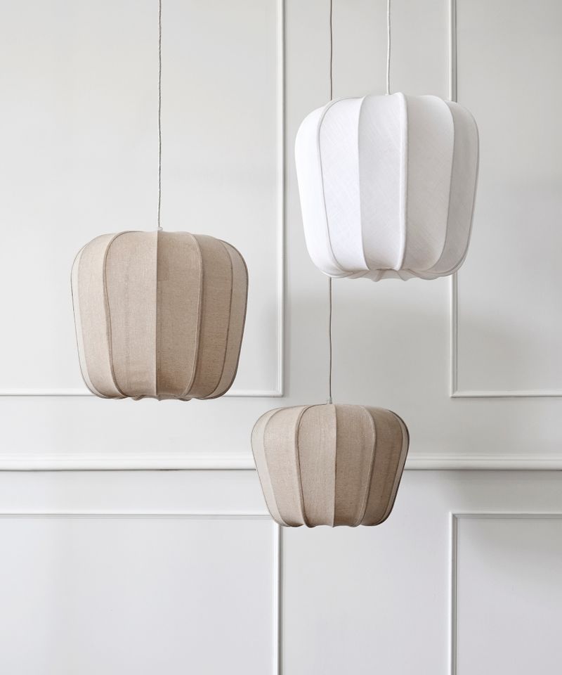 Thea Bell Chandelier Natural Large