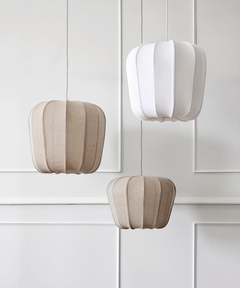 Thea Bell Chandelier White Large