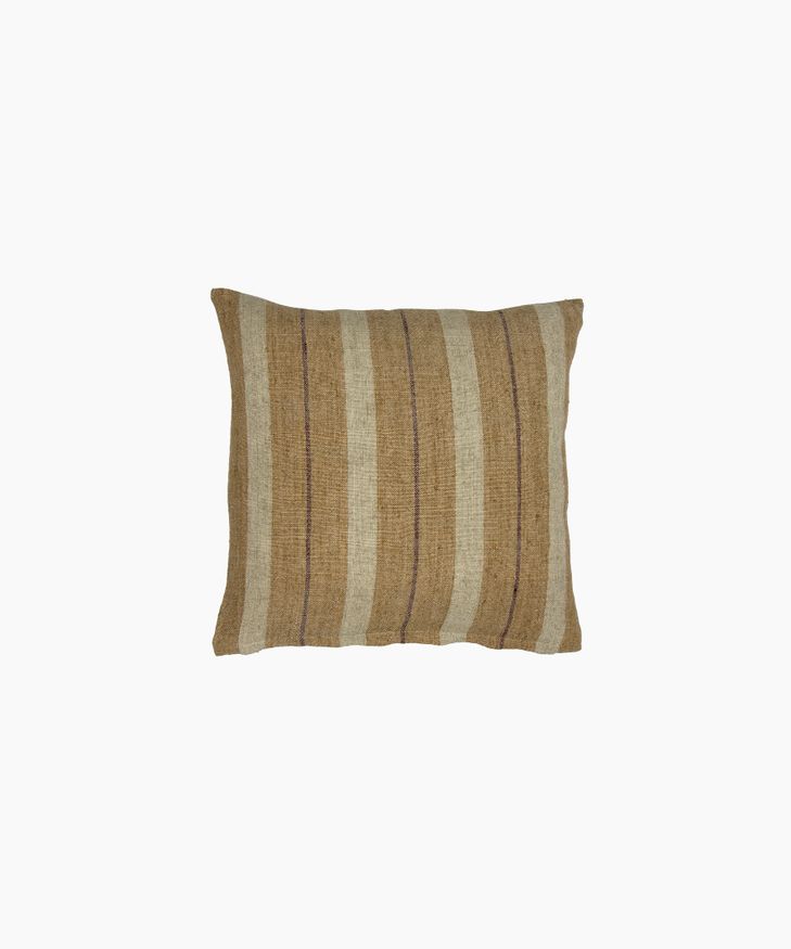 Marigold Linen Multi Stripe Cushion