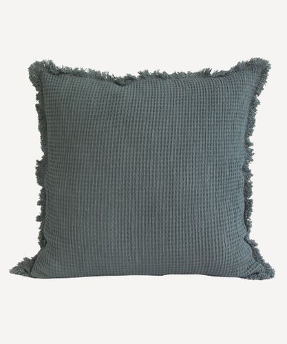 Waffle Cotton Cushion Cover Ink