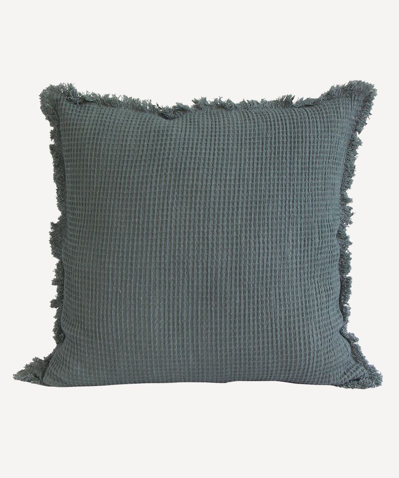 Waffle Cotton Cushion Cover Ink