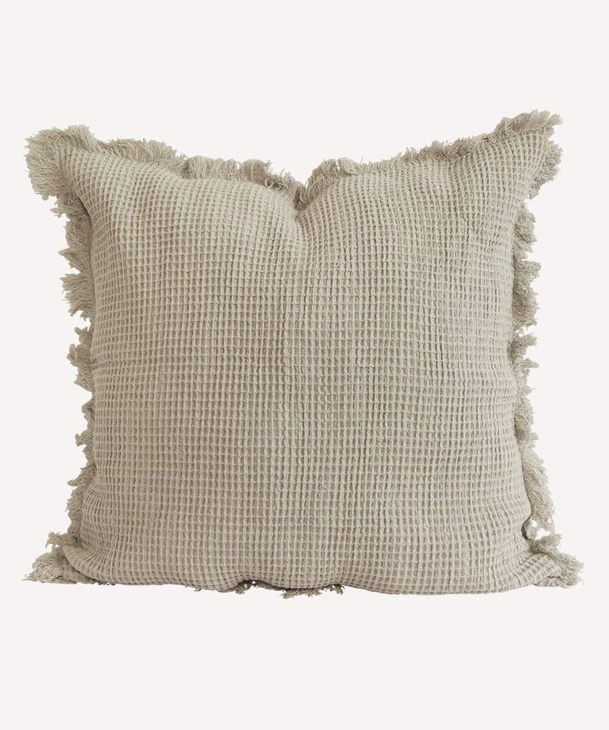 Waffle Cotton Cushion Cover Natural