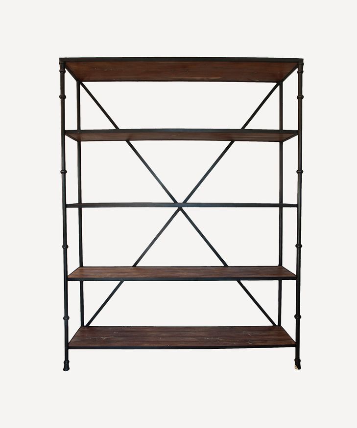 Heston Wood & Metal Bookshelf