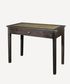 Lisbon Dark Wood Rattan Desk