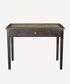 Lisbon Dark Wood Rattan Desk