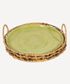 Vert Textured Platter with Seagrass Tray Large