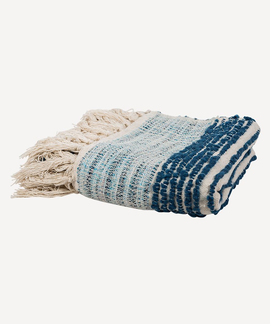 Bauble Blue Throw