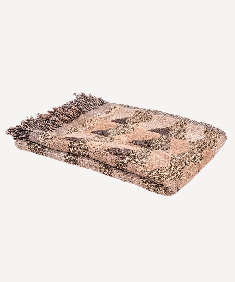 Waves Wool Silk Throw