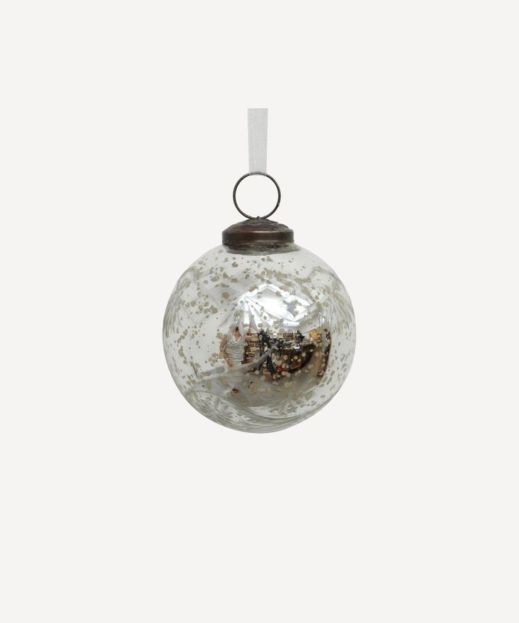 Etched Bauble Silver