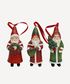 Vintage Santa Hanging Decoration (3PC)