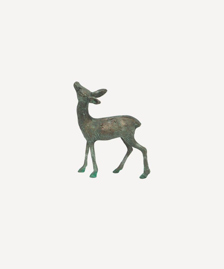 Reindeer Calf Brass Antique