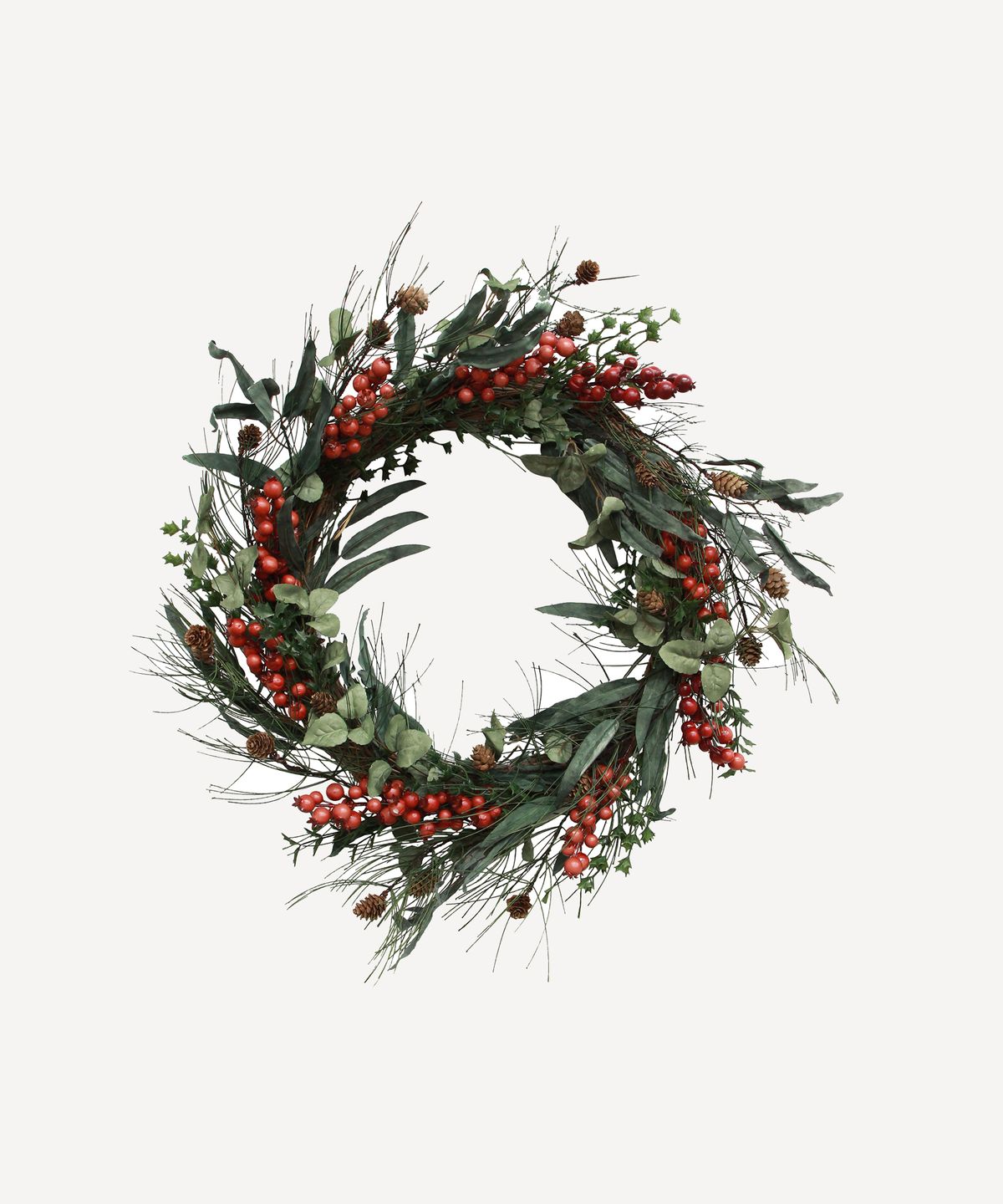 Foraged Red Berry Wreath Large